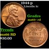 Image 1 : 1944-p Lincoln Cent 1c Grades Gem+ Unc RD
