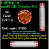 Image 1 : Shotgun Lincoln 1c roll, 1976-p 50 pcs Bank Wrapper.