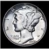 Image 2 : 1944-p Mercury Dime 10c Grades GEM+ Unc