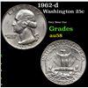 Image 1 : 1962-d Washington Quarter 25c Grades Choice AU/BU Slider