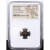 Image 2 : NGC Bosporus, Panticapaeum 4th Century BC AE13(2.80g) obv Pan or Silenus rv bow in bowcase Graded Ch