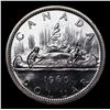 Image 3 : 1965 Canada $1 Silver Canada Dollar KM# 64.1 $1 Grades GEM+ UNC PL
