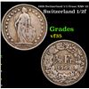 Image 1 : 1909 Switzerland 1/2 Franc KM# 23 Grades vf++