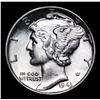 Image 2 : 1943-p Mercury Dime 10c Grades GEM++ Unc