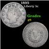 Image 1 : 1895 Liberty Nickel 5c Grades g+