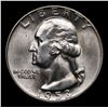 Image 2 : 1953-d Washington Quarter 25c Grades GEM+ Unc