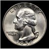 Image 2 : 1954-d Washington Quarter 25c Grades GEM+ Unc