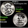 Image 1 : 1946-s Washington Quarter 25c Grades Choice+ Unc