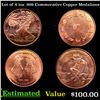 Image 1 : Lot of 4 1oz .999 Commerative Copper Medalions