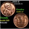 Image 1 : 1955-d Lincoln Cent 1c Grades GEM+ Unc RD
