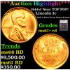 Image 1 : ***Auction Highlight*** 1944-d Lincoln Cent Near TOP POP! 1c Graded ms67+ rd BY SEGS (fc)