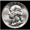 Image 2 : 1952-p Washington Quarter 25c Grades GEM+ Unc