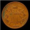 Image 2 : 1865 Two Cent Piece Fancy 5 2c Grades vf++