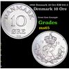 Image 1 : 1958 Denmark 10 Ore KM-841.2 Grades GEM Unc