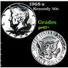 Image 1 : Proof 1968-s Kennedy Half Dollar 50c Grades GEM++ Proof