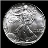 Image 2 : 1994 Silver Eagle Dollar $1 Grades GEM+++ Unc