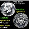 Image 1 : 1966 SMS Kennedy Half Dollar 50c Grades sp67+ Cam