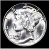 Image 2 : 1943-p Mercury Dime 10c Grades GEM++ Unc