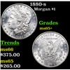 Image 1 : 1880-s Morgan Dollar $1 Grades GEM+ Unc