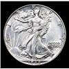 Image 2 : 1942-p Walking Liberty Half Dollar 50c Grades Select Unc