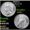 Image 1 : 1925-s Peace Dollar $1 Grades Select Unc