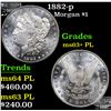 Image 1 : 1882-p Morgan Dollar $1 Grades Select Unc+ PL