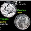 Image 1 : 1944-p Mercury Dime 10c Grades GEM+ Unc