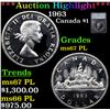 Image 1 : ***Auction Highlight*** 1963 Canada Dollar $1 Graded ms67 PL By SEGS (fc)