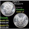 Image 1 : 1904-o Morgan Dollar $1 Grades Choice Unc+ PL