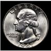 Image 2 : 1947-p Washington Quarter 25c Grades GEM+ Unc
