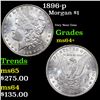 Image 1 : 1896-p Morgan Dollar $1 Grades Choice+ Unc