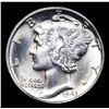 Image 2 : 1943-p Mercury Dime 10c Grades GEM+ FSB