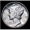 Image 2 : 1944-p Mercury Dime 10c Grades GEM Unc