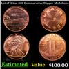 Image 1 : Lot of 4 1oz .999 Commerative Copper Medalions