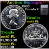 Image 1 : ***Auction Highlight*** 1963 Canada Dollar $1 Graded ms67 PL By SEGS (fc)