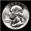 Image 2 : 1947-p Washington Quarter 25c Grades GEM++ Unc