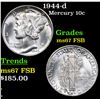 Image 1 : 1944-d Mercury Dime 10c Grades GEM++ FSB