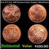 Image 1 : Lot of 4 1oz .999 Commerative Copper Medalions
