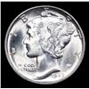 Image 2 : 1945-p Mercury Dime 10c Grades GEM++ Unc