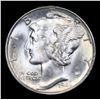 Image 2 : 1944-p Mercury Dime 10c Grades GEM++ Unc