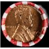 Image 2 : Shotgun Lincoln 1c roll, 1962-d 50 pcs Bank Wrapper.