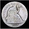 Image 2 : 1857-o Seated Half Dollar 50c Grades vg, very good