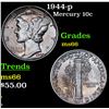 Image 1 : 1944-p Mercury Dime 10c Grades GEM+ Unc