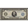 Image 2 : 1914 $20 Large Size Federal Reserve Note (Chicago, IL) Sig. Burke & McAdoo Fr-988 Grades vf++