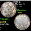 Image 1 : 1883-p Morgan Dollar $1 Grades Choice Unc