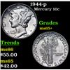 Image 1 : 1944-p Mercury Dime 10c Grades GEM+ Unc
