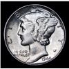 Image 2 : 1944-p Mercury Dime 10c Grades GEM+ Unc