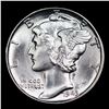 Image 2 : 1943-p Mercury Dime 10c Grades Choice Unc