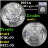 Image 1 : 1891-s Morgan Dollar $1 Grades Select+ Unc By SEGS