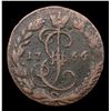 Image 2 : Russia 1766 EM 1 Denga (1/2 Kopek) C# 56.2 Grades vf++
